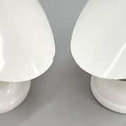 Lampes de table ou murale en bakélite blanche des années 1960, Tchécoslovaquie