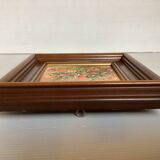 Oil painting frame on hardboard flowers by Magda Verschaeve