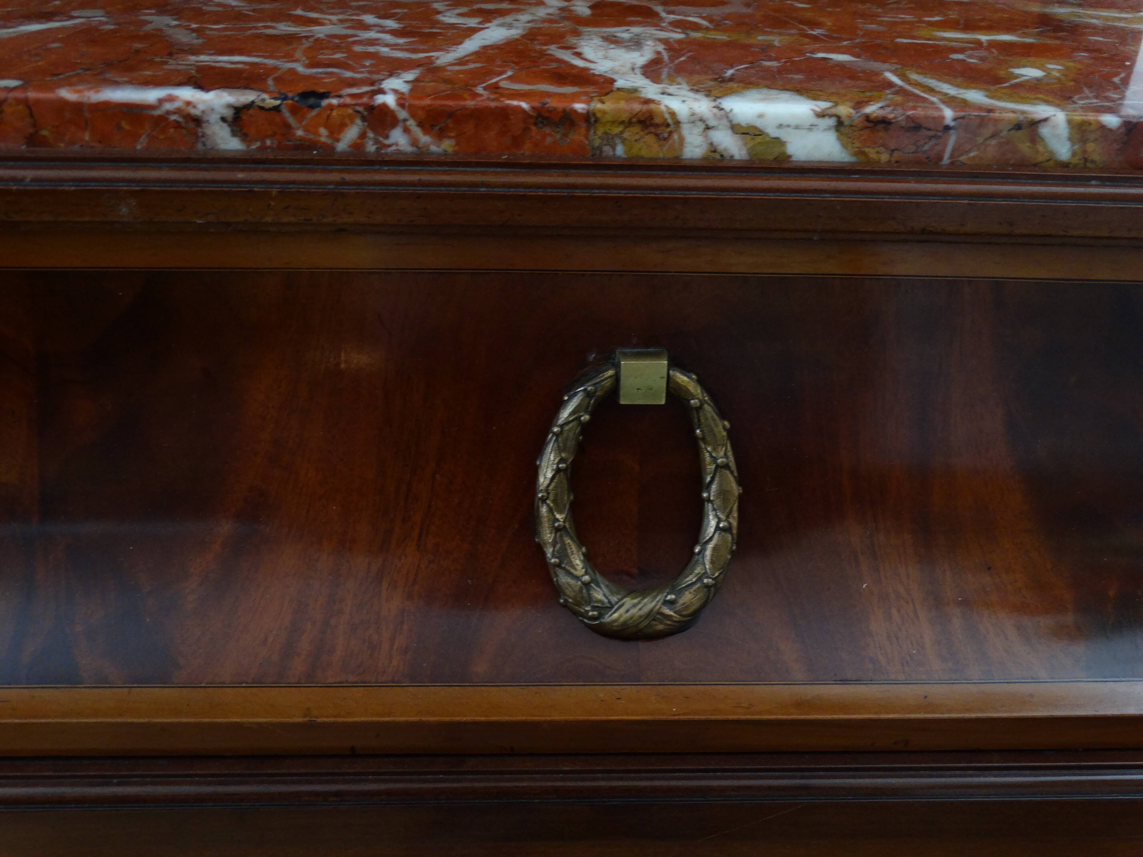 Buffet two-body wood and bronze mistake 19th century