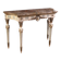 Italian lacquered Louis XVI-style console table with marble top