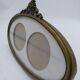 Oval brass photo frame circa 1900.