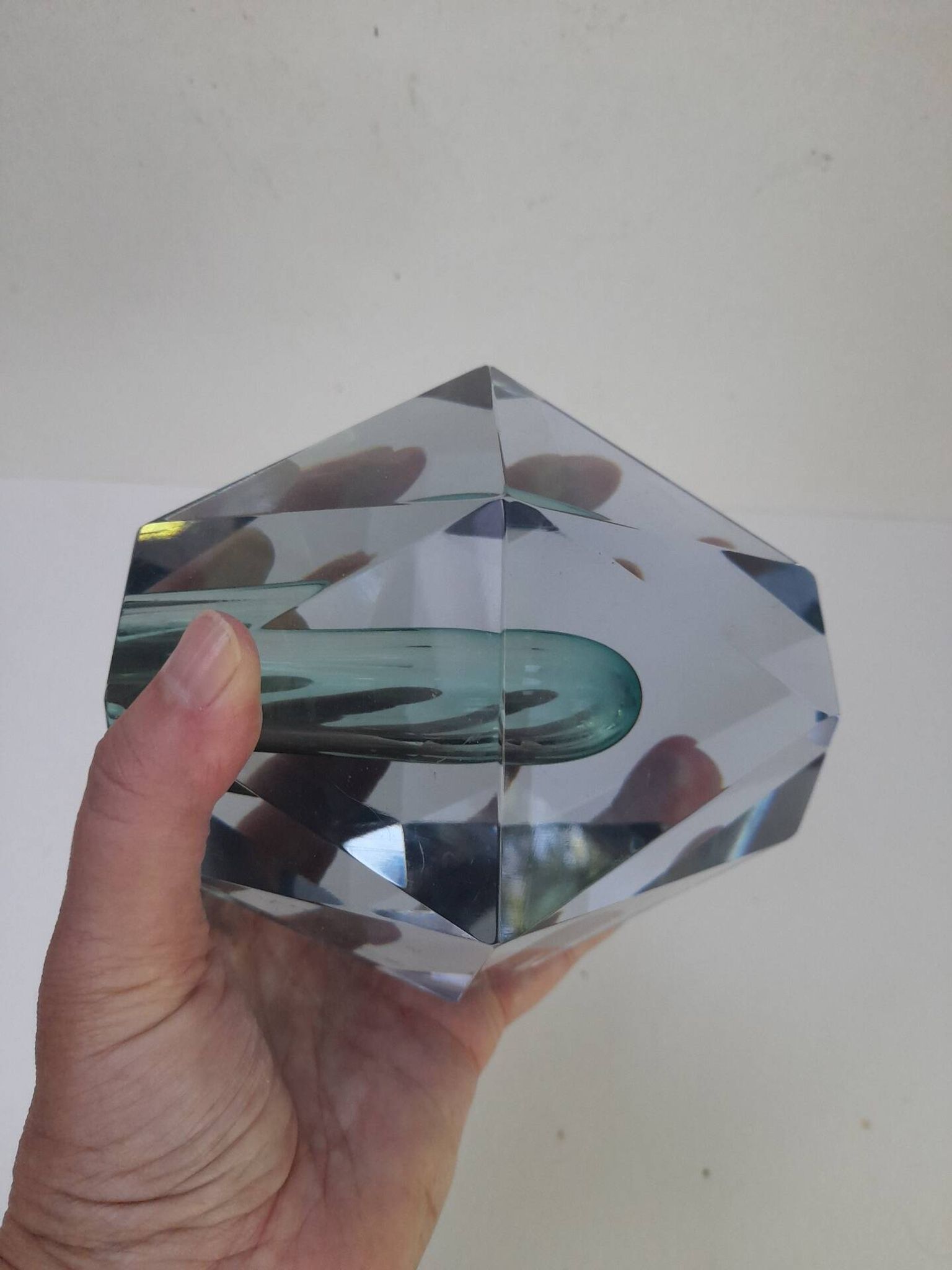 Facet vase Asta Strömberg signed