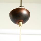 Mid-century pendant lamp made of metal and copper by Ernest Igl Hillebrand