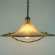 large cristallux hustadt adlustable PENDANT LAMP acrylic and brass