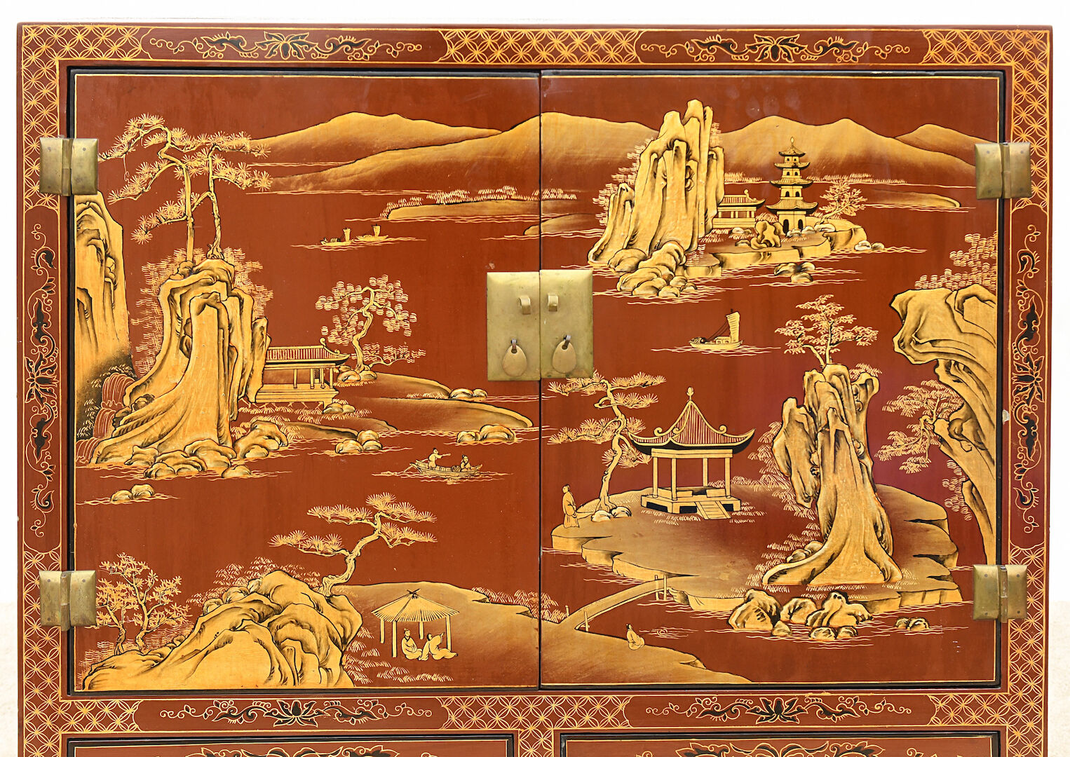 Chinese-style TV cabinet