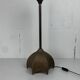 Brutalist bronze large cocoon table lamp, Dutch 1990s