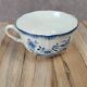 Antique Sarreguemines blue & white cup – French earthenware