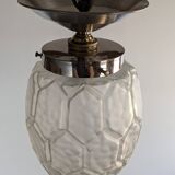 Art Deco ceiling light in frosted glass circa 1920