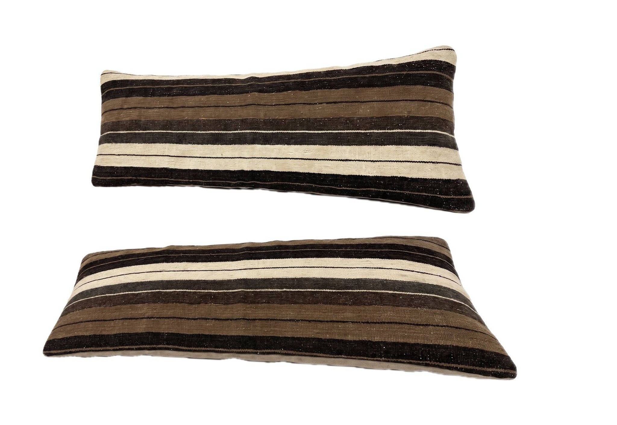 Set of 2 vintage kilim cushion covers 38x115 cm