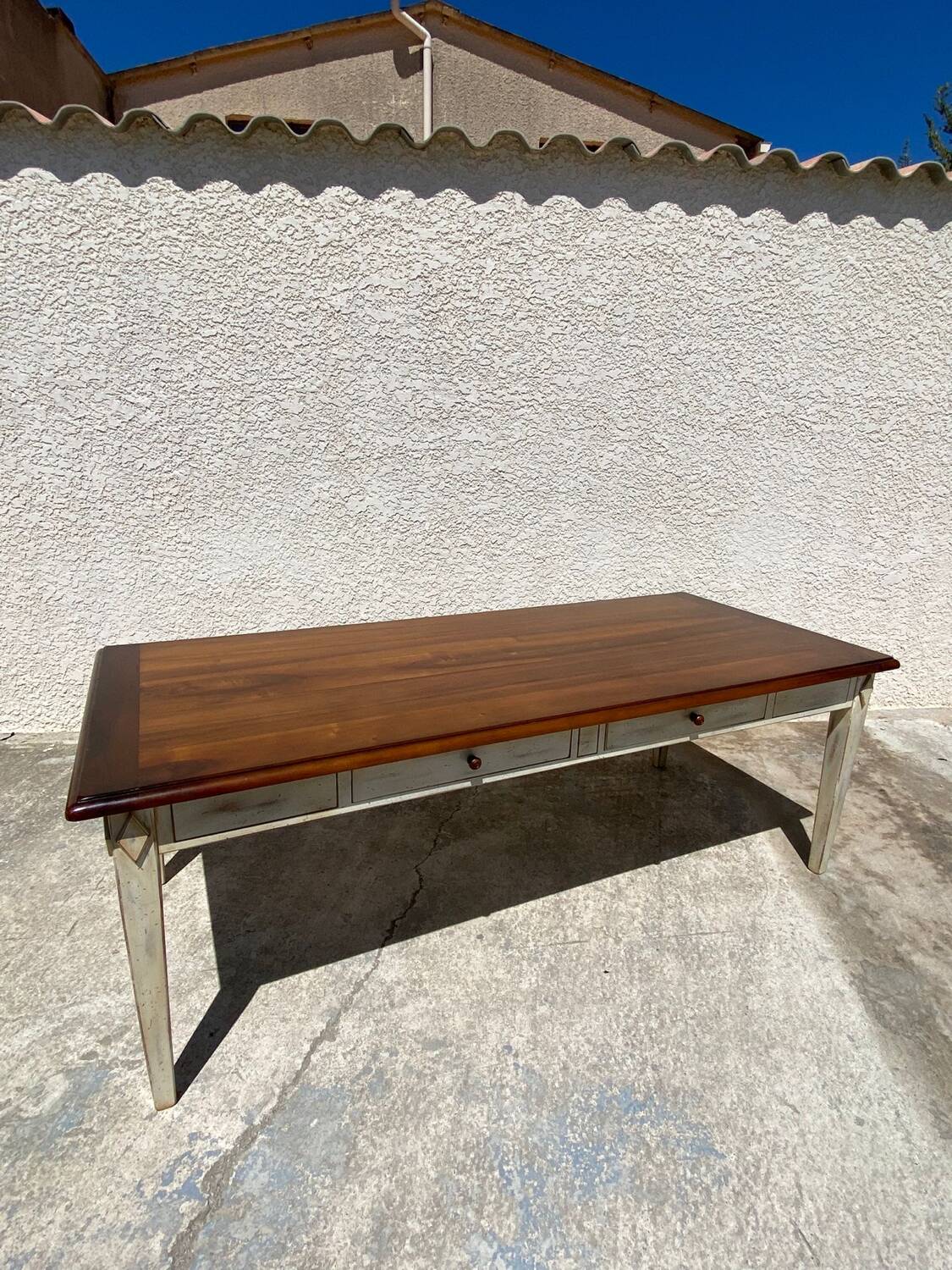 Large wooden table
