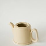 Ceramic teapot, Butter yellow and Gold, 1950