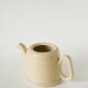 Ceramic teapot, Butter yellow and Gold, 1950