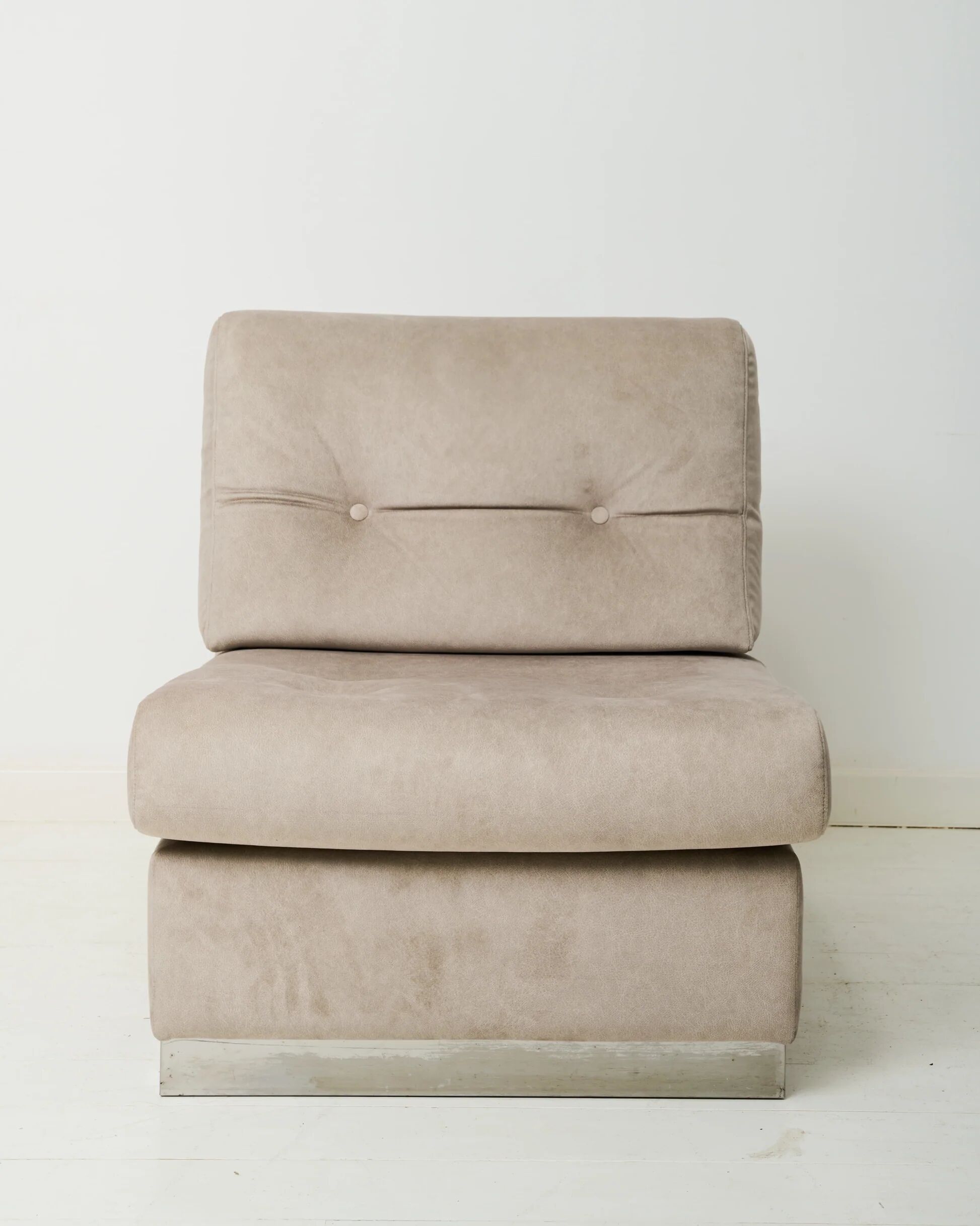 Chauffeuse grise, Jacques Charpentier, Roche Bobois, années 1970
