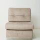 Chauffeuse grise, Jacques Charpentier, Roche Bobois, années 1970
