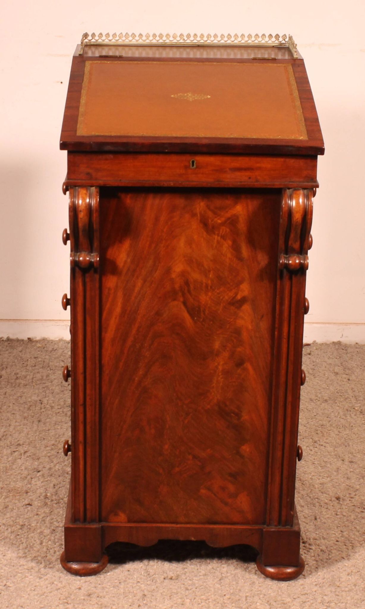 Davenport d'époque Régence en acajou, circa 1810