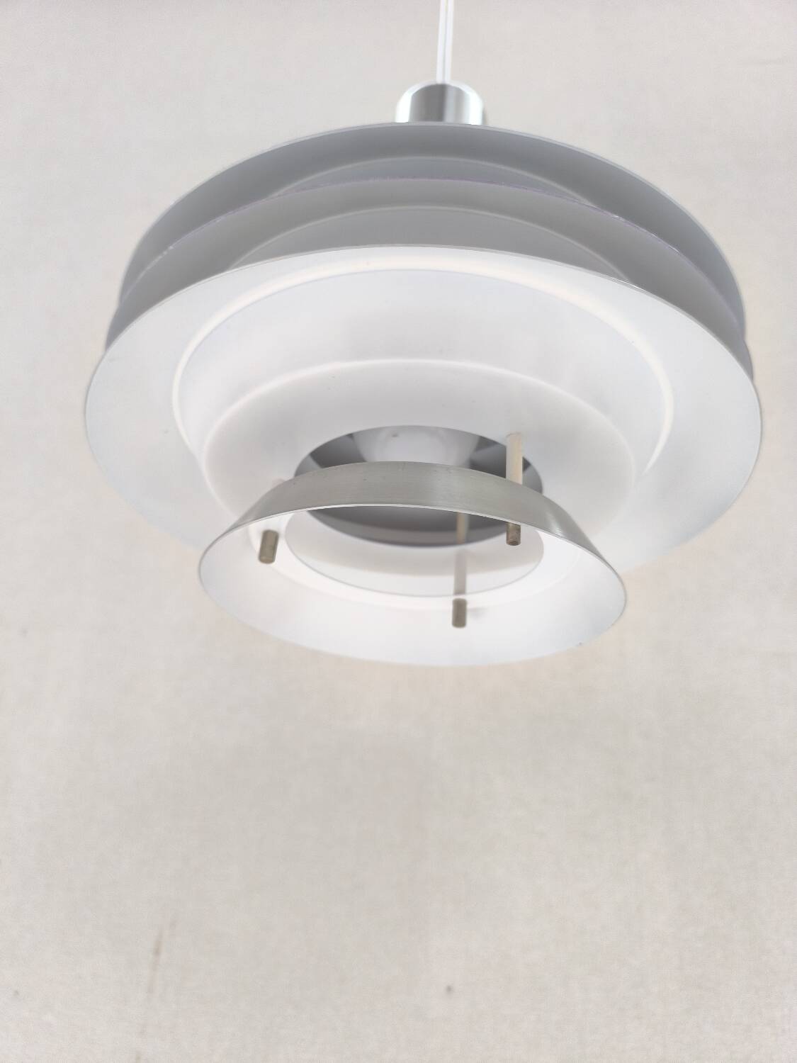 Suspension Aluminium par Lyskaer Belysning 1960s