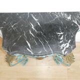 Magnificent Louis XV style iron and marble console