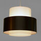 Pendant light "Cylindus" by Uno and Östen Kristiansson for Luxus. Sweden 1970s
