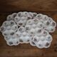11 Assiettes à huitres/coquillages, modèle "Réverbère" Ket G Lunéville