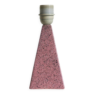 Brussels porcelain lamp with a pink terrazzo effect