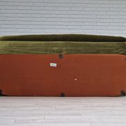 1970s, Swedish design by Swedfurn, Slätta Möbler, 3 seater sofa, vintage velour.