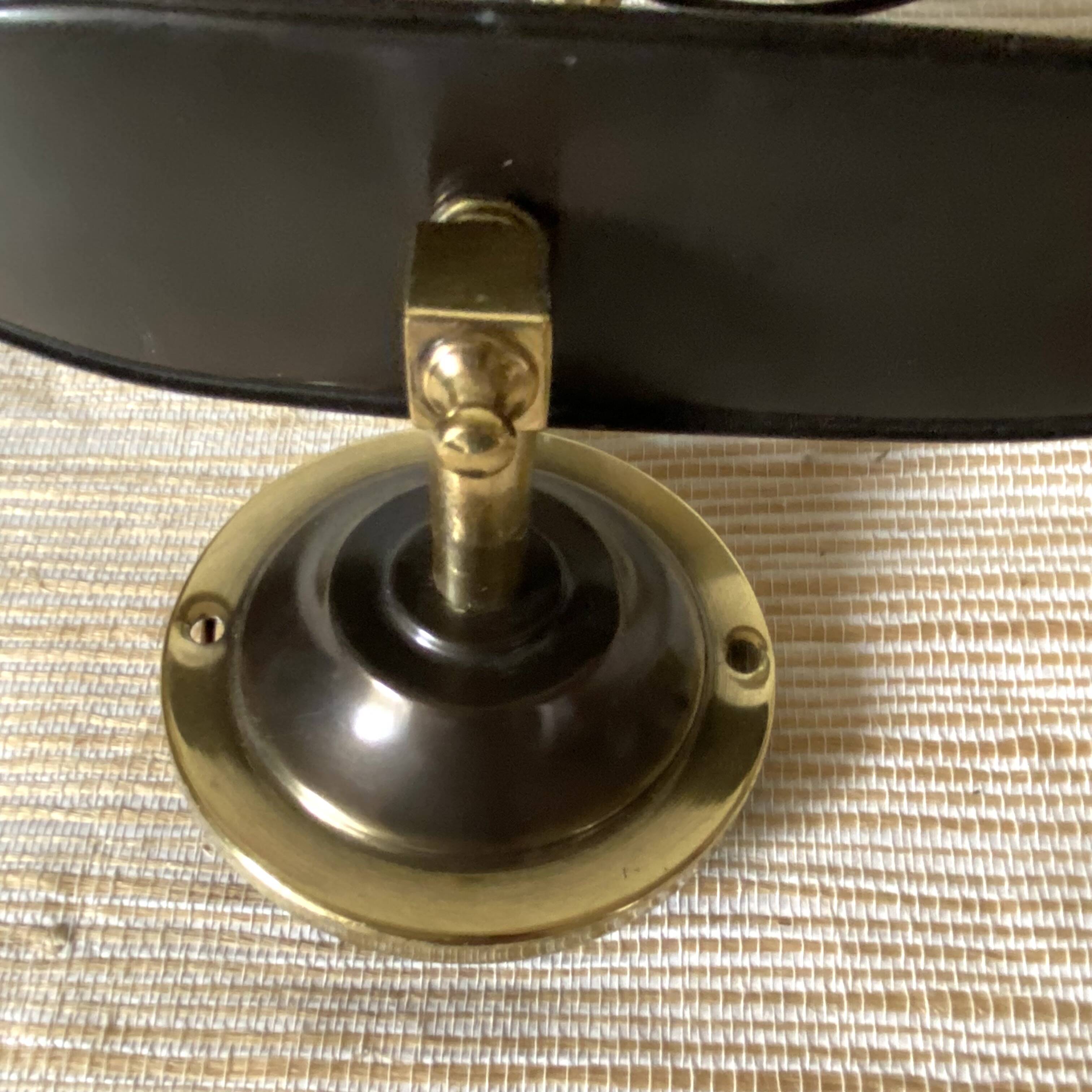 Vintage brass windsurfing wall lamp