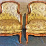 Pair of Louis XV-style shepherdess chairs