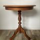 Side table or end table in solid wood with marquetry top.