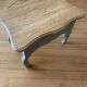 Table basse vintage en chêne, forme libre