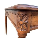 Bureau en noyer art-deco 1 tiroir
