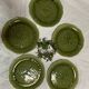 Lot de 5 assiettes en majoline Choisy le Roi XIX