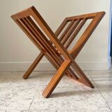 Vintage geometric magazine rack