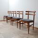 Chaises à manger du milieu du siècle en teck par Poul Hundevad