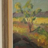 Landscape with barn by Bror Göransson