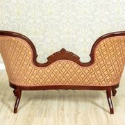 Sofa en noyer vintage, 1880