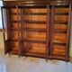 Late nineteenth century Louis XVI style library in walnut