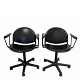 Paire de chaises de bureau par Lucci & Orlandini années 80