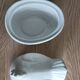 Sugar bowl with white ceramic hen decoration