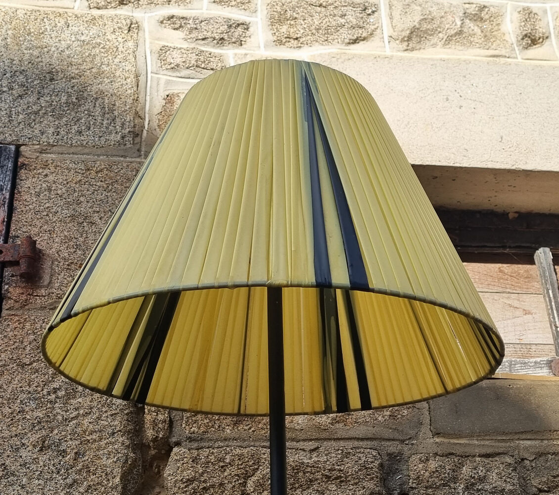 Tripod floor lamp, shelf and plant holder, vintage, 50s