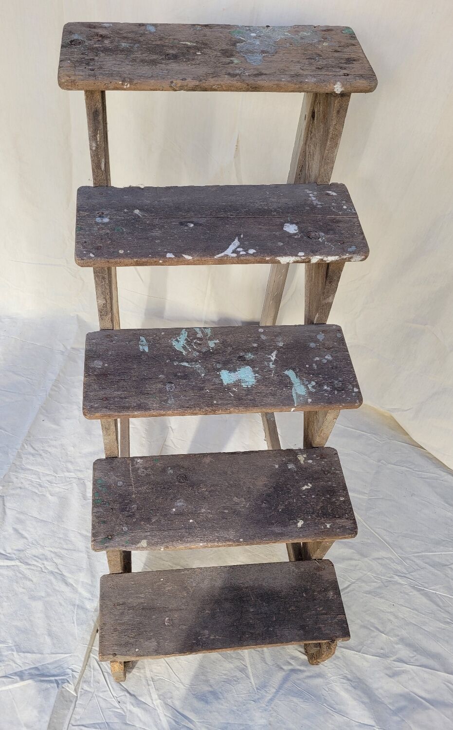 Wooden stepladder