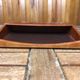 Old lancel paris card holder brown embossed leather desk accessories