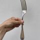 6 Christofle forks in silver metal Christofle model Fidélio Baguette