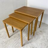 Danish Set Off Nesting Tables by E. W. Bach, 1960s, Set of 3