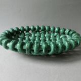Woven ceramic basket signed Jérome Massier Vallauris