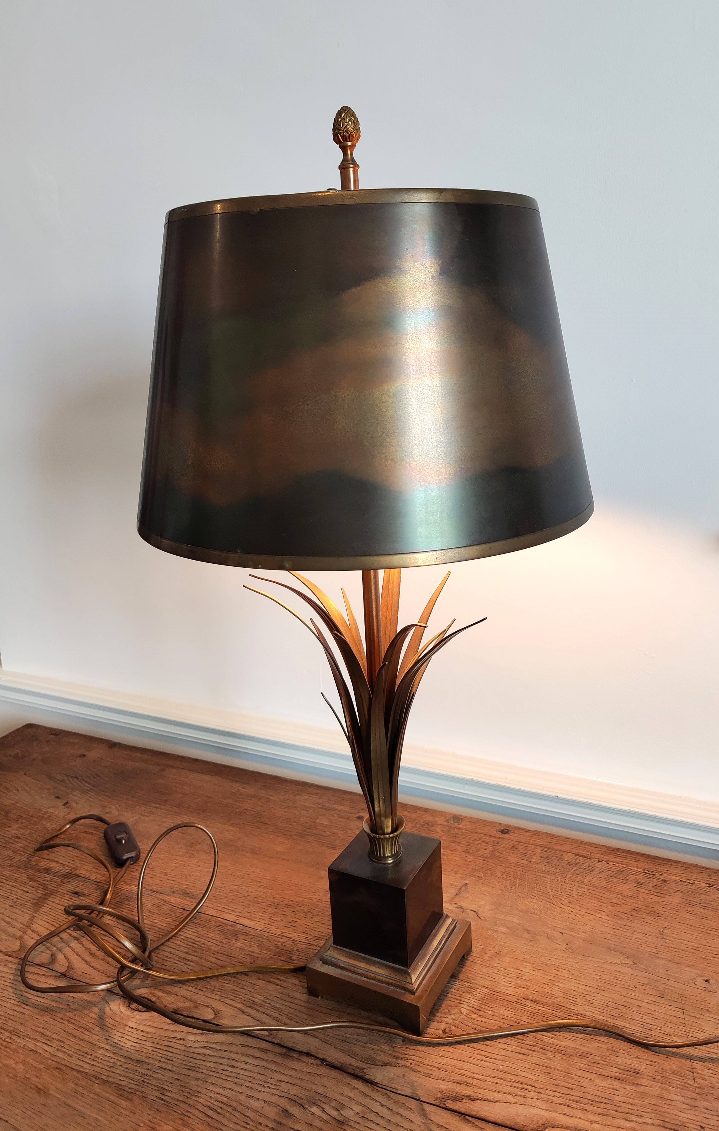 Charles brass and bronze lamp circa 1970