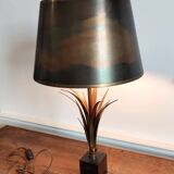 Lampe en laiton et bronze maison Charles circa 1970