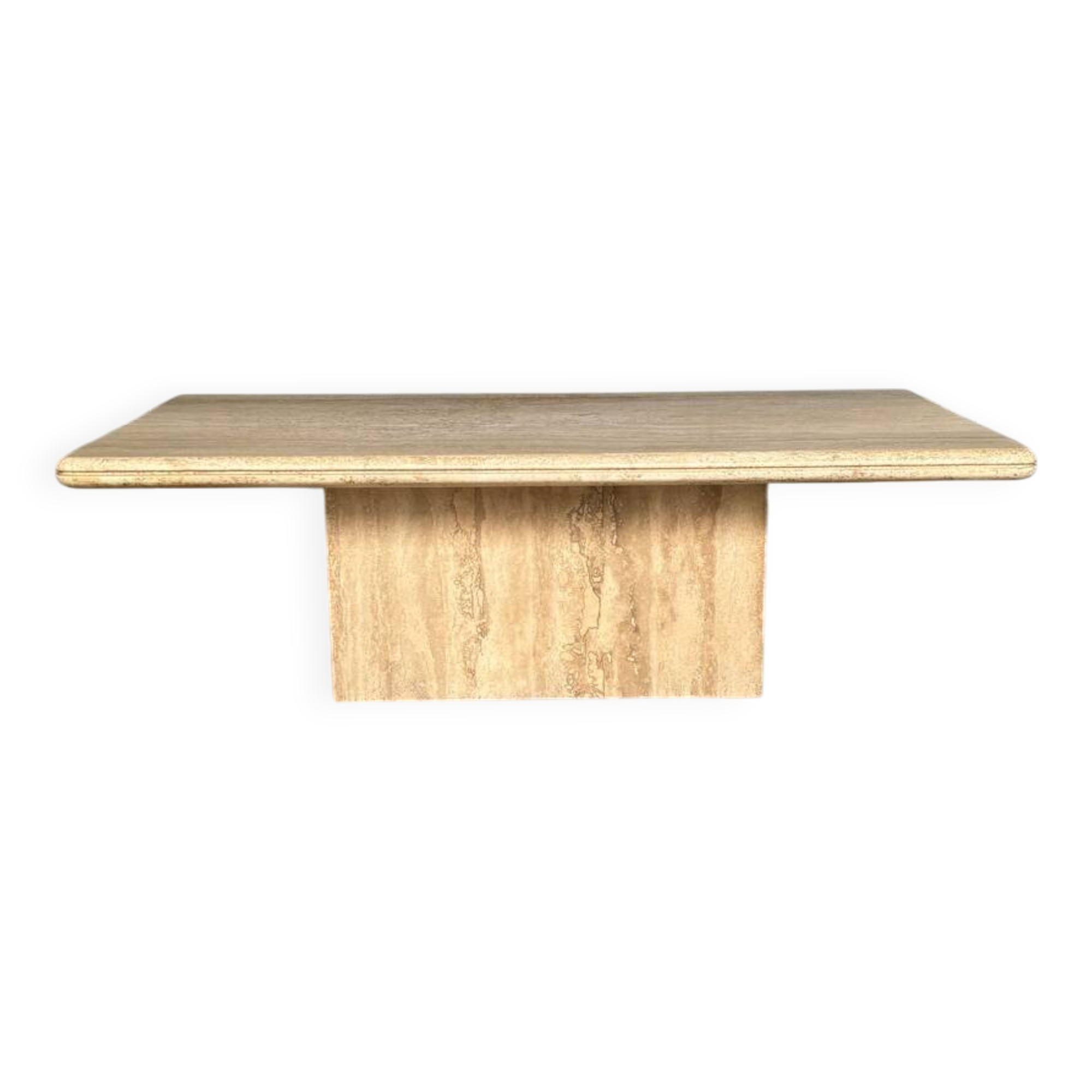 Vintage travertine coffee table