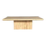Table basse vintage en travertin