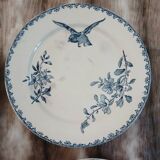 8 antique dessert plates in ironstone