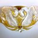 Murano glass effect flush mount light